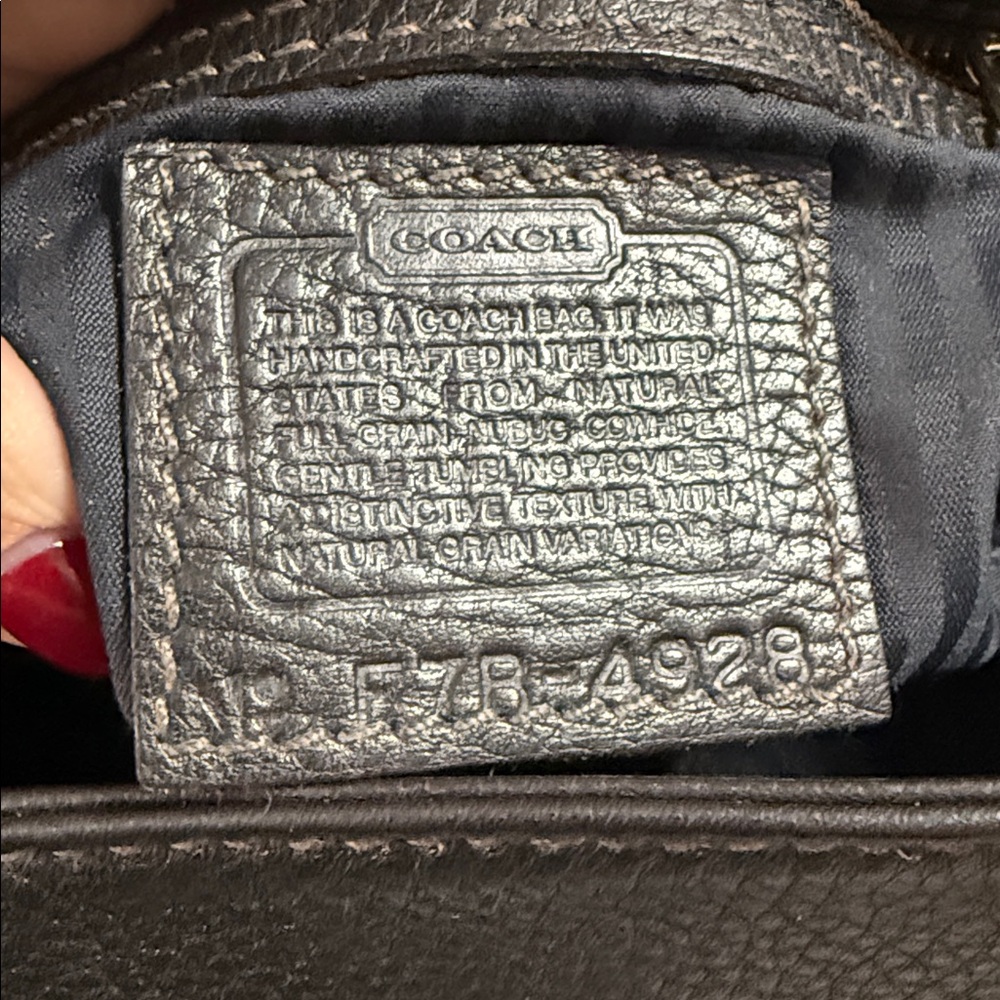 Coach Vintage Full Flap Leather Shoulder Bag - Picture 9 of 14